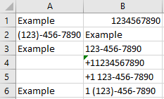 Example Excel